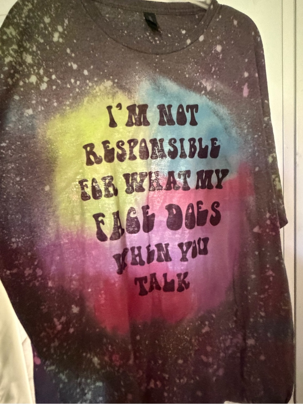 Gildan Tie-Dye Short Sleeve Tee with Multicolor Graphic